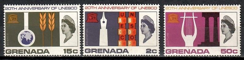 Znaczek Grenada 1966 Mi 221-223 Czyste **