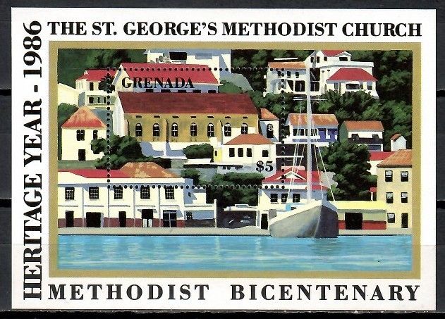 Znaczek Grenada 1986 Mi bl 154 Czyste **