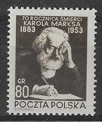 Znaczek Polska 1953 Mi 796 Fi 658 Z podlepką *