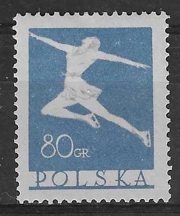Polska 1953 Mi 831 Fi 696 Z podlepką *