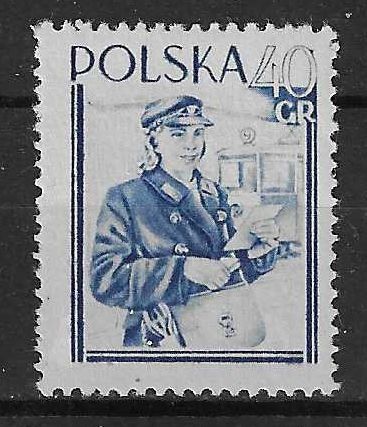Znaczek Polska 1954 Mi 840 Fi 702 Z podlepką *