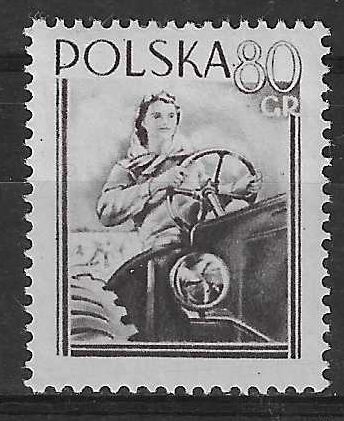 Znaczek Polska 1954 Mi 841 Fi 703 Z podlepką *