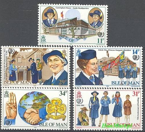 Znaczek Wyspa Man 1985 Mi 272-276 Czyste **