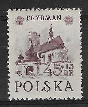 Znaczek Polska 1952 Mi 767 Fi 629 Z podlepką *