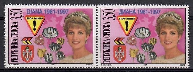 Znaczek Republika Serbska 1997 Mi 71-72 Czyste **