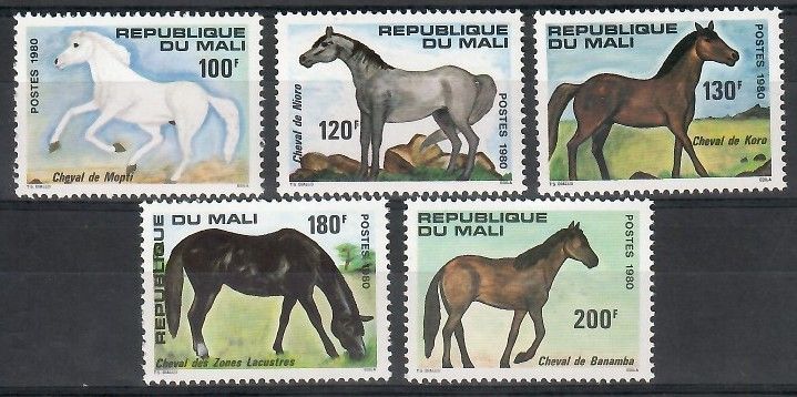 Znaczek Mali 1980 Mi 762-766 Czyste **