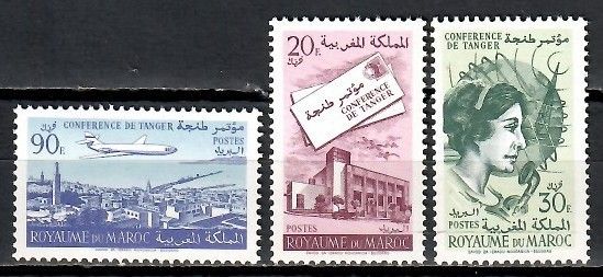 Znaczek Maroko 1961 Mi 473-475 Czyste **