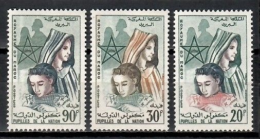 Znaczek Maroko 1962 Mi 485-487 Czyste **