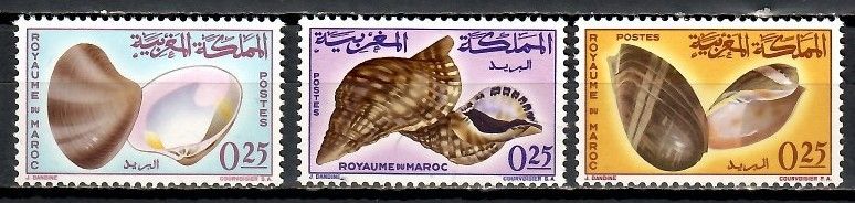 Znaczek Maroko 1965 Mi 550-552 Czyste **