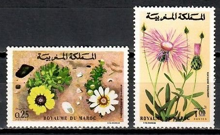 Znaczek Maroko 1973 Mi 754-755 Czyste **
