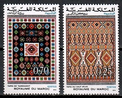 Znaczek Maroko 1973 Mi 759-760 Czyste **