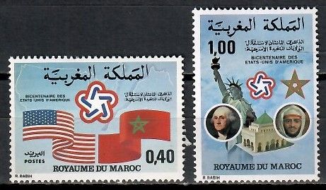 Znaczek Maroko 1976 Mi 838-839 Czyste **