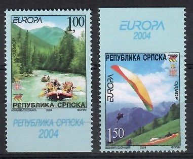 Znaczek Republika Serbska 2004 Mi 300-301Do,Du Czyste **