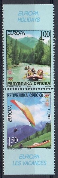 Znaczek Republika Serbska 2004 Mi 300-301Do,Du Czyste **