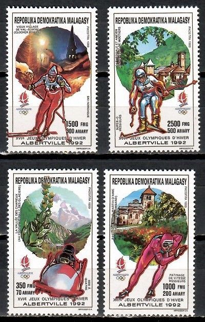 Znaczek Madagaskar 1993 Mi 1257-1260 Czyste **