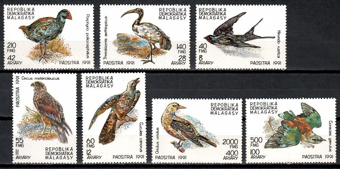 Znaczek Madagaskar 1991 Mi 1330-1336 Czyste **