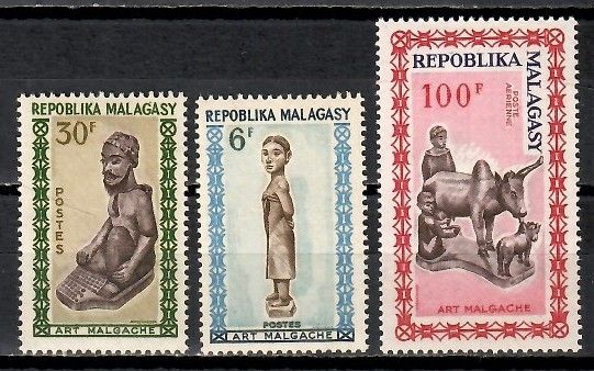 Znaczek Madagaskar 1964 Mi 523-525 Czyste **