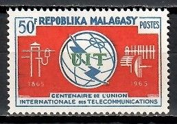 Znaczek Madagaskar 1965 Mi 534 Czyste **