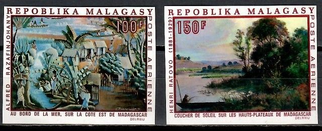 Znaczek Madagaskar 1969 Mi 606-607B Czyste **