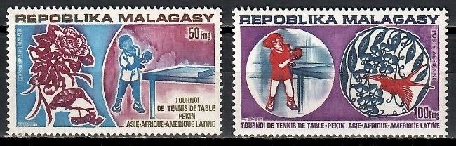 Znaczek Madagaskar 1974 Mi 710-711 Czyste **