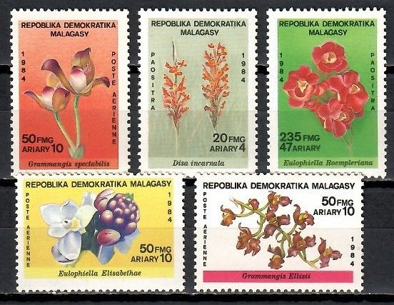 Znaczek Madagaskar 1984 Mi 966-970 Czyste **