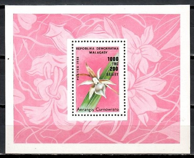 Znaczek Madagaskar 1989 Mi bl 104 Czyste **