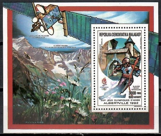 Znaczek Madagaskar 1990 Mi bl 139 Czyste **