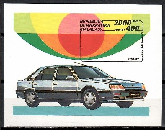 Znaczek Madagaskar 1993 Mi bl 206 Czyste **