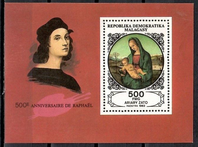 Znaczek Madagaskar 1983 Mi bl 21 Czyste **