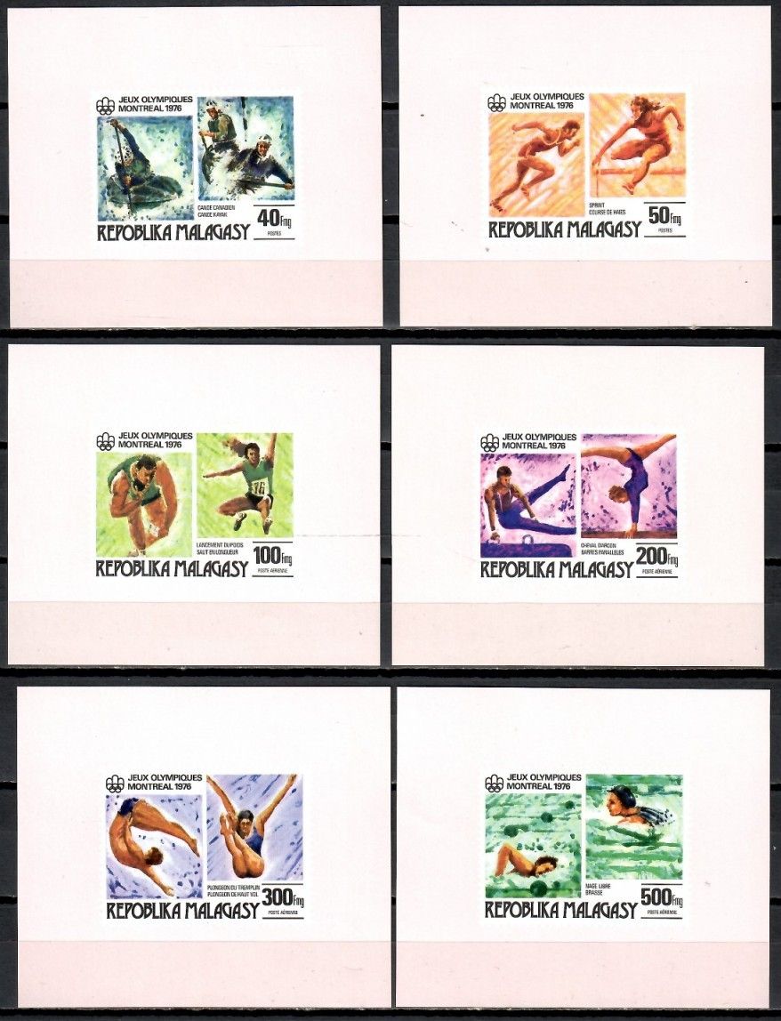 Znaczek Madagaskar 1976 Mi lx 775-780 Czyste **