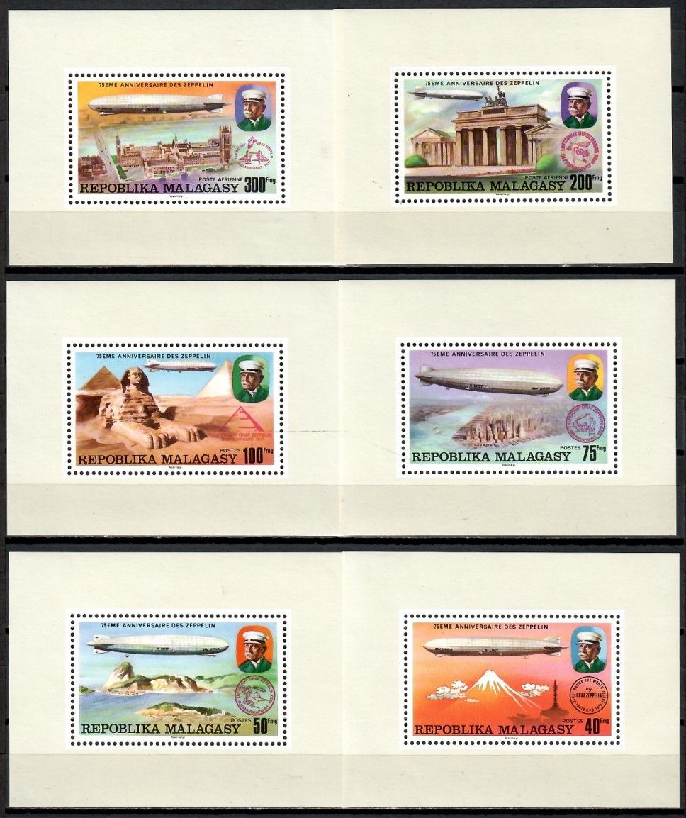 Znaczek Madagaskar 1976 Mi lx 783-788 Czyste **