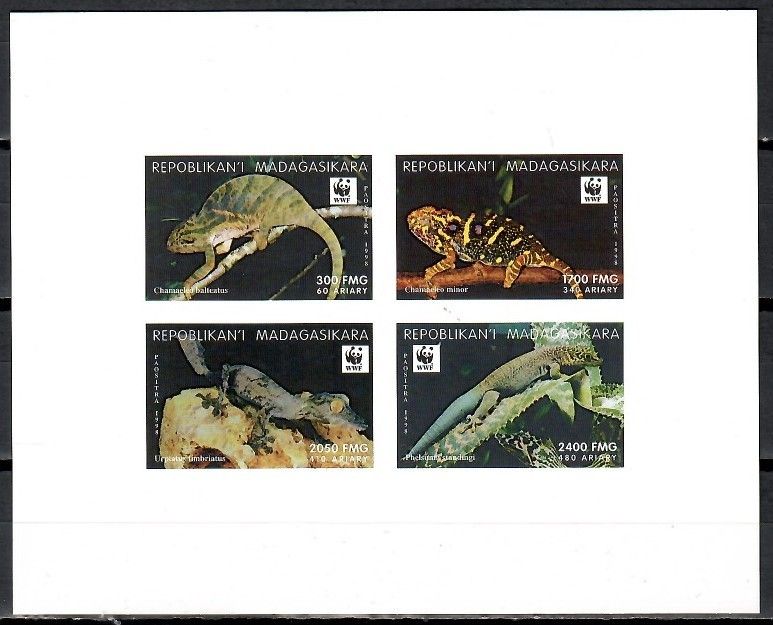 Znaczek Madagaskar 1999 Mi lx 2313-2316B Czyste **
