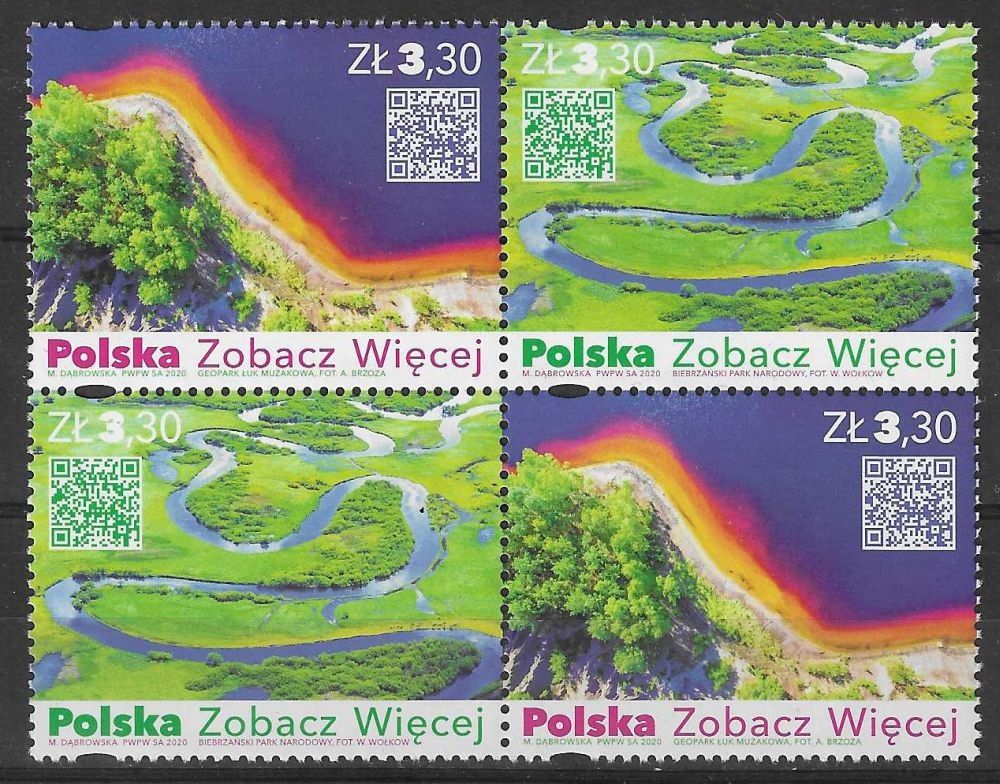Znaczek Polska 2020 Mi 5215-5216 Fi 5065-5066 Czyste **