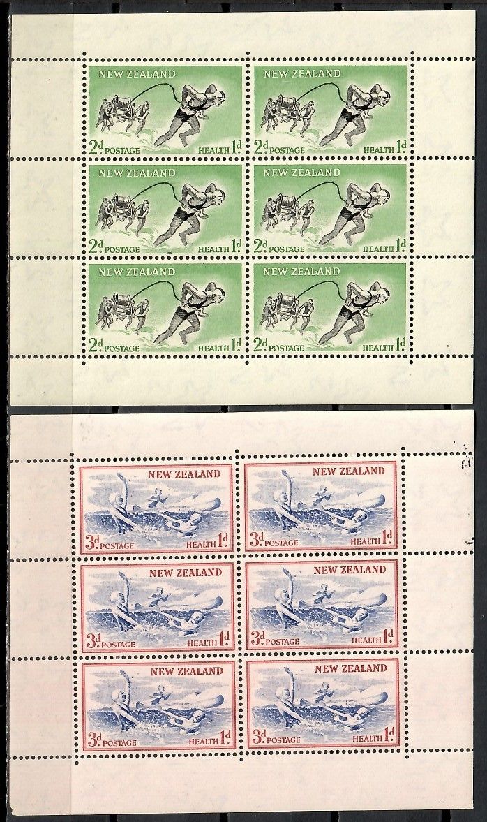 Znaczek Nowa Zelandia 1957 Mi ark 371-372x Czyste **