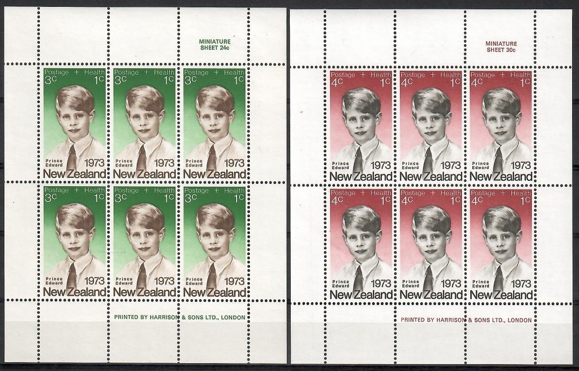 Znaczek Nowa Zelandia 1973 Mi ark 611-612 Czyste **