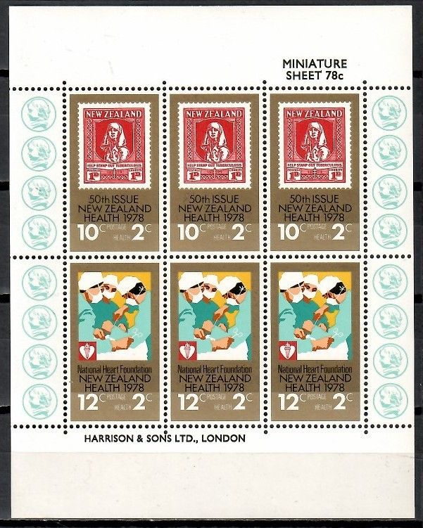 Znaczek Nowa Zelandia 1978 Mi ark 751-752 Czyste **