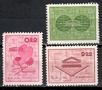 Znaczek Tajwan 1962 Mi 467-469 Czyste **
