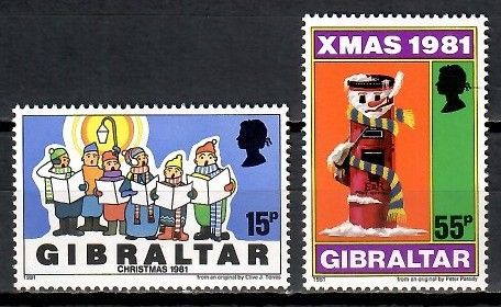 Znaczek Gibraltar 1981 Mi 430-431 Czyste **