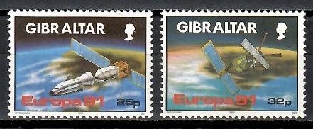 Znaczek Gibraltar 1991 Mi 613-614 Czyste **