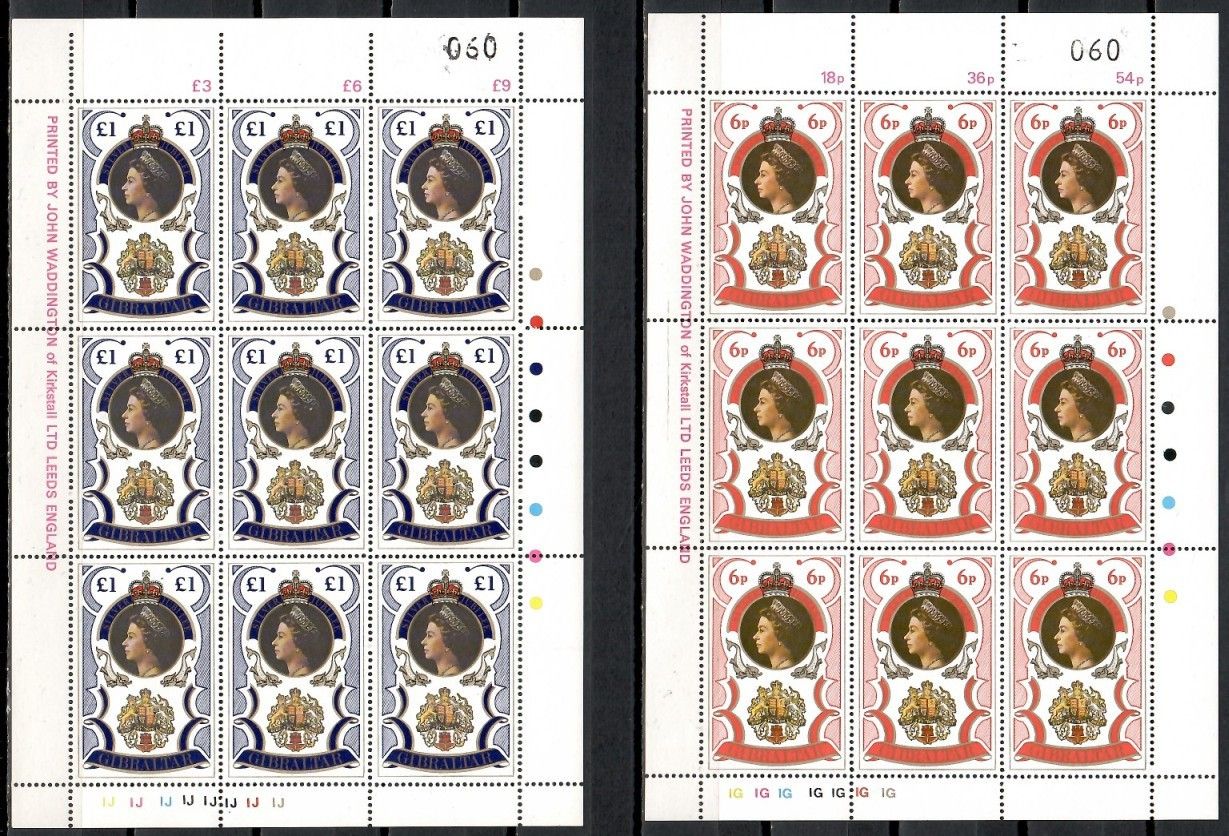Znaczek Gibraltar 1977 Mi ark 346-347 Czyste **