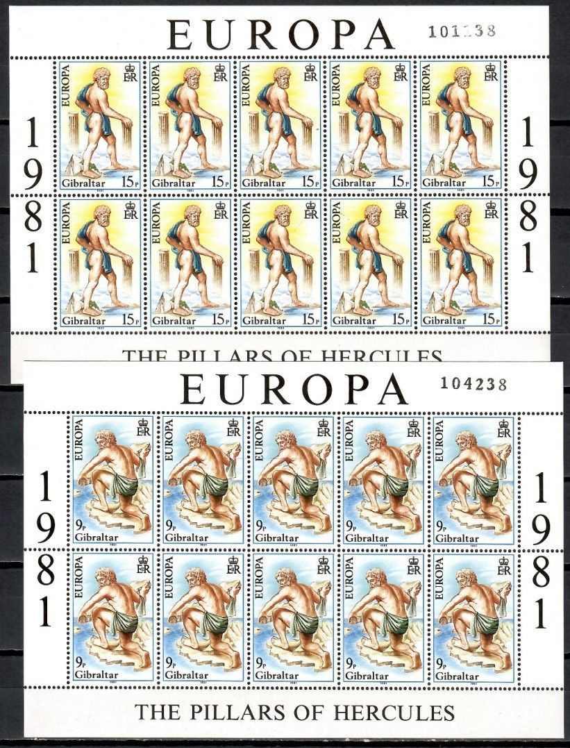 Znaczek Gibraltar 1981 Mi ark 416-417 Czyste **