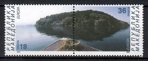 Znaczek Macedonia Północna 2001 Mi 228-229 Czyste **