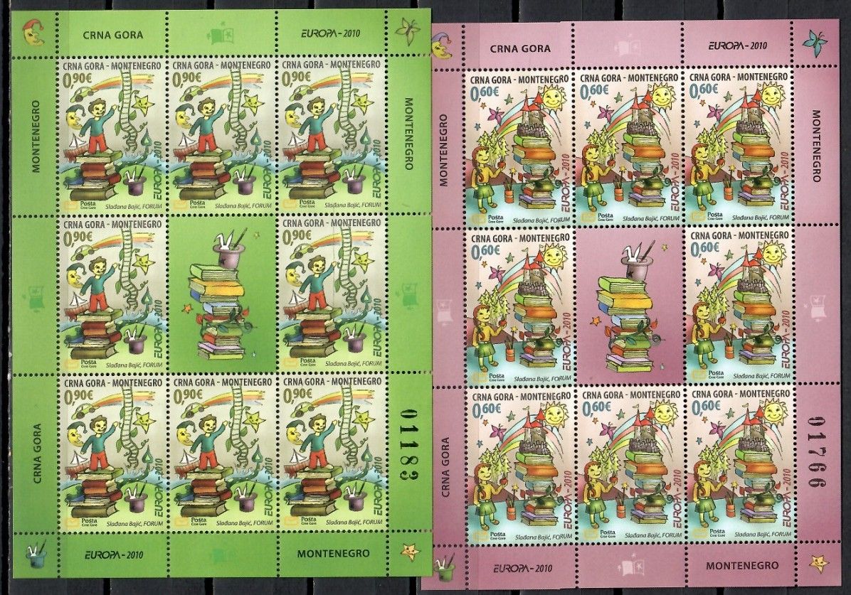 Znaczek Czarnogóra 2010 Mi ark 233-234 Czyste **