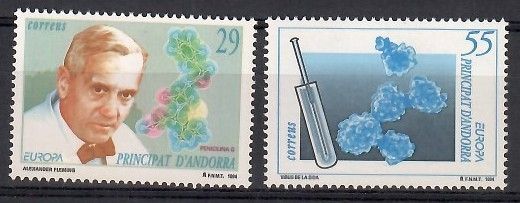 Znaczek Andora (hiszpańska) 1994 Mi 237-238 Czyste **