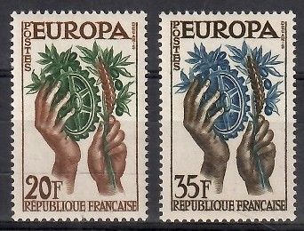 Znaczek Francja 1957 Mi 1157-1158 Czyste **