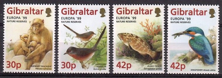Znaczek Gibraltar 1999 Mi 852-855 Czyste **