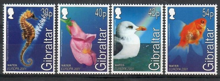 Znaczek Gibraltar 2001 Mi 962-965 Czyste **