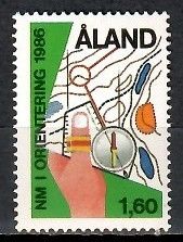 Znaczek Wyspy Alandzkie 1986 Mi 15 Czyste **