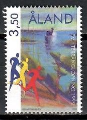 Znaczek Wyspy Alandzkie 1999 Mi 163 Czyste **