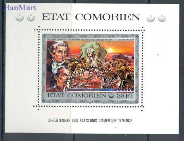 Znaczek Komory 1976 Mi 13-17 Czyste **